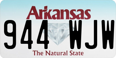 AR license plate 944WJW