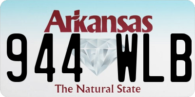AR license plate 944WLB