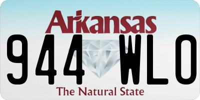 AR license plate 944WLO