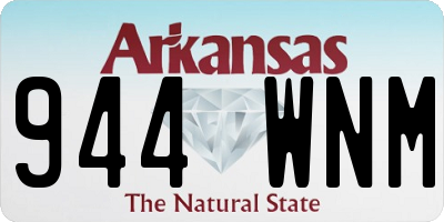 AR license plate 944WNM