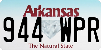 AR license plate 944WPR
