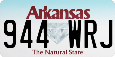 AR license plate 944WRJ