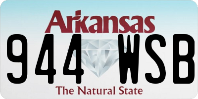 AR license plate 944WSB