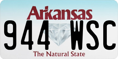 AR license plate 944WSC