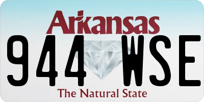 AR license plate 944WSE