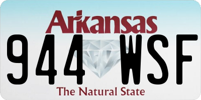 AR license plate 944WSF