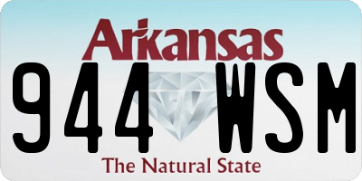 AR license plate 944WSM