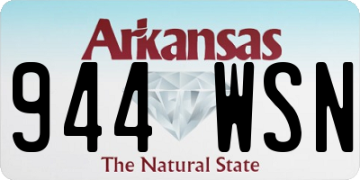 AR license plate 944WSN