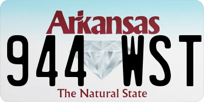 AR license plate 944WST