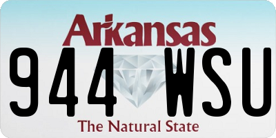 AR license plate 944WSU
