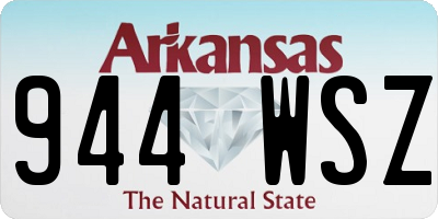 AR license plate 944WSZ