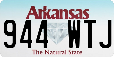 AR license plate 944WTJ