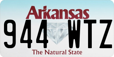 AR license plate 944WTZ