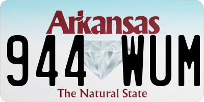 AR license plate 944WUM