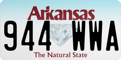 AR license plate 944WWA