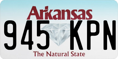 AR license plate 945KPN