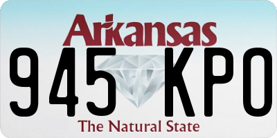 AR license plate 945KPO