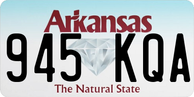 AR license plate 945KQA