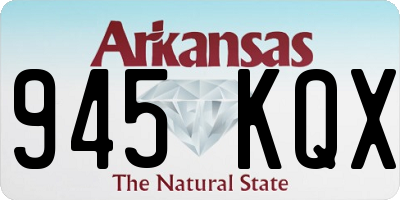 AR license plate 945KQX