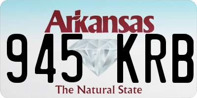 AR license plate 945KRB