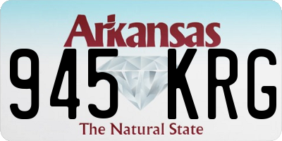 AR license plate 945KRG