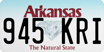 AR license plate 945KRI