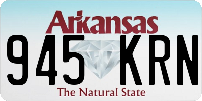 AR license plate 945KRN