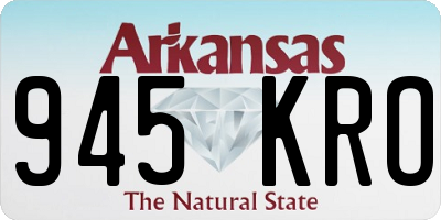 AR license plate 945KRO