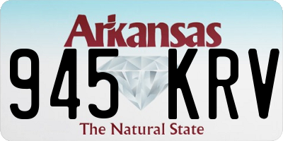AR license plate 945KRV