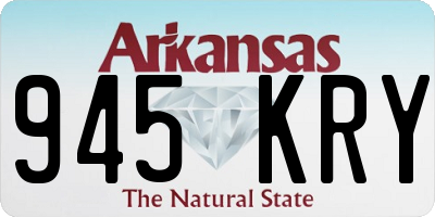 AR license plate 945KRY