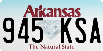 AR license plate 945KSA
