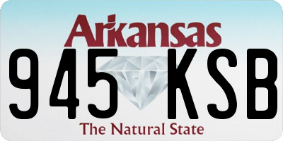 AR license plate 945KSB