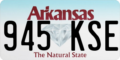 AR license plate 945KSE