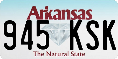 AR license plate 945KSK