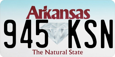 AR license plate 945KSN