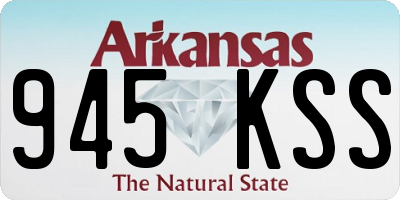 AR license plate 945KSS