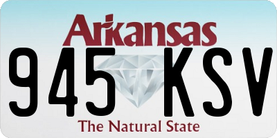 AR license plate 945KSV