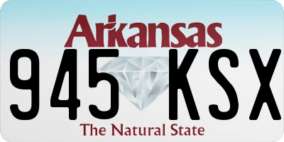 AR license plate 945KSX