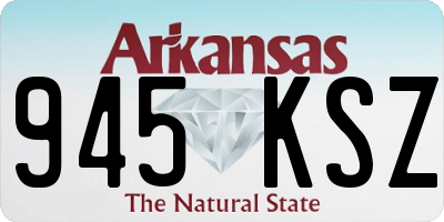 AR license plate 945KSZ