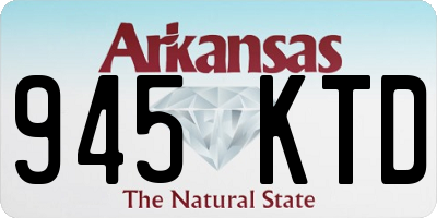 AR license plate 945KTD