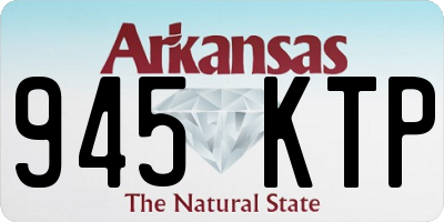 AR license plate 945KTP