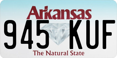 AR license plate 945KUF