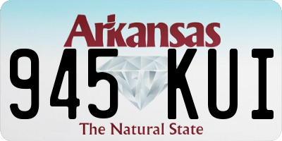 AR license plate 945KUI