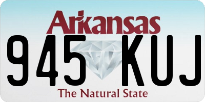 AR license plate 945KUJ