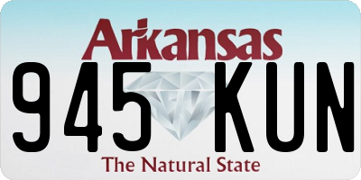 AR license plate 945KUN