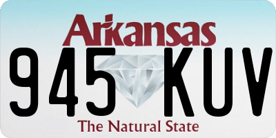 AR license plate 945KUV