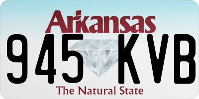 AR license plate 945KVB