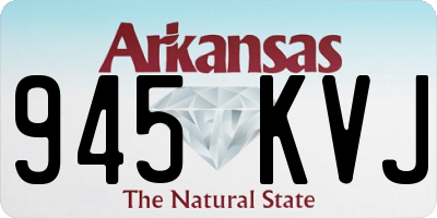 AR license plate 945KVJ