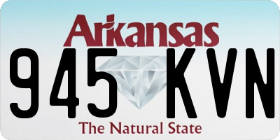AR license plate 945KVN
