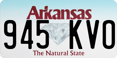 AR license plate 945KVO
